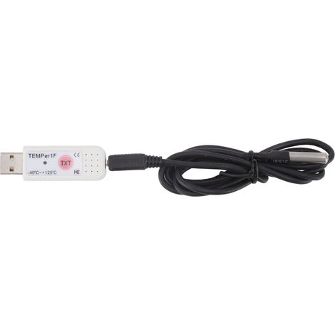Capteur de température USB pour ordinateur avec enregistreur de données et alarme de température pour la surveillance intérieure et extérieure des salles informatiques et des entrepôts. (1/5)