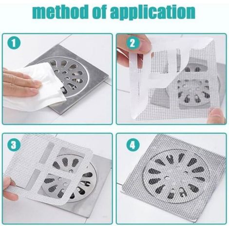 Attrape Cheveux - Filtre En Maille Jetable Pour Drain De Douche Et Cuisine - Diamètre 10,2 Cm - Lot De 30 (1/5)