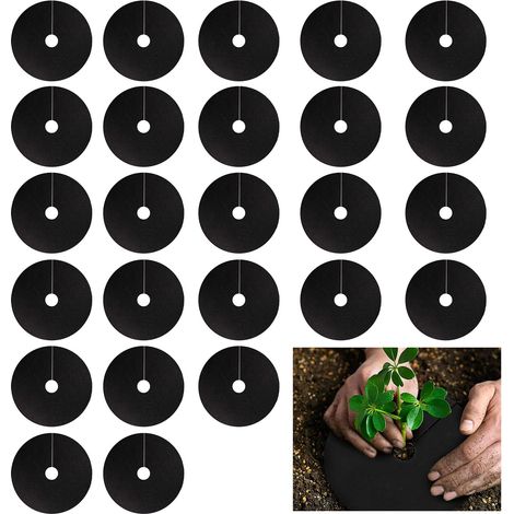 Lot 25 colliers chou anneaux ronds paillage plantes dissuades mouches racines escargots mauvaises herbes parterres fleurs rétention (1/4)