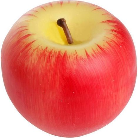 Bougies de Noël artificielles en forme de pomme, idéales pour la veille de Noël, les mariages et les décorations (grand format).-3 (1/2)