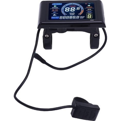 Compteur de vélo électrique avec écran LCD, fonction NFC, connecteur étanche, écran couleur haute définition, alimentation DC 24 V, 36 V et 48 V. (1/5)