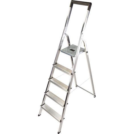 ALUMINIUM-HAUSHALTSLEITERN L40 EASYCLIX 5 SCHRITTE - 58945-001