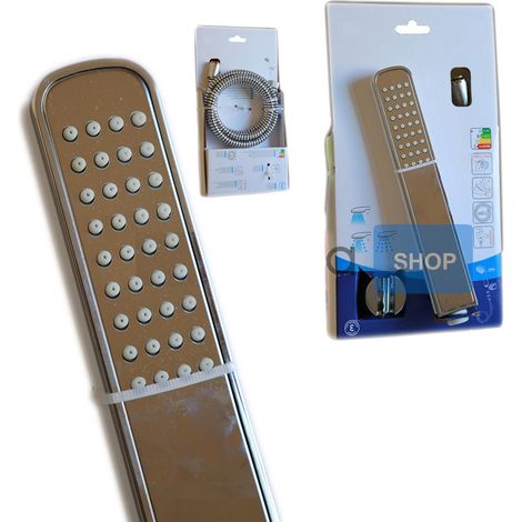 TrAdE Shop Traesio - Doccetta Idroscopino Mono Getto Con Tubo E Supporto Per Rubinetti Doccia Vasca -