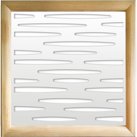 PUDDLE - Moduli Decorativi in Legno e PVC - Colore: bianco - Misura: 48x48 cm (1/4)