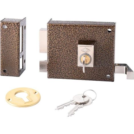 Cerradura Sobreponer 100X60Mm 125Ar10I/1 Hierro Esmaltado Picaporte/Palanca Izquierda Cvl (1/2)
