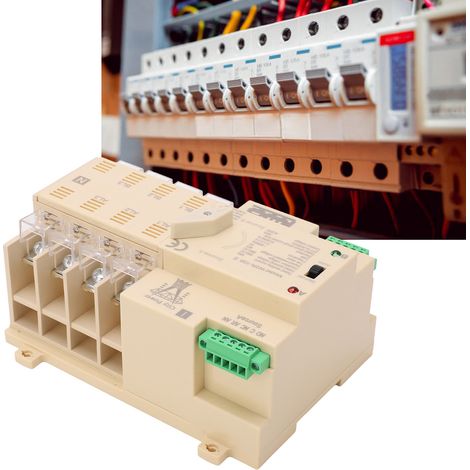 White Premium W2R-100 Verbesserter automatischer Umschalter für zwei Stromversorgungen, 4-polig, 100 A, 220 V (1/5)