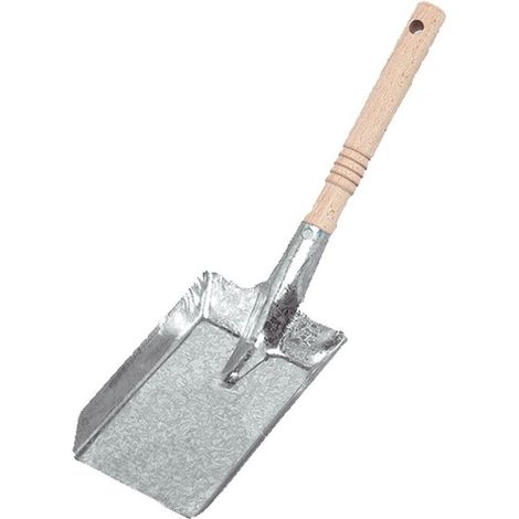 72157 5340460 Pelle à charbon galvanisée avec manche en bois