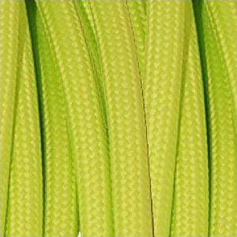 Fil Électrique Tissu Vert Anis - Pastel 2x0,75mm² - Câble Électrique Textile de Qualité (1/3)