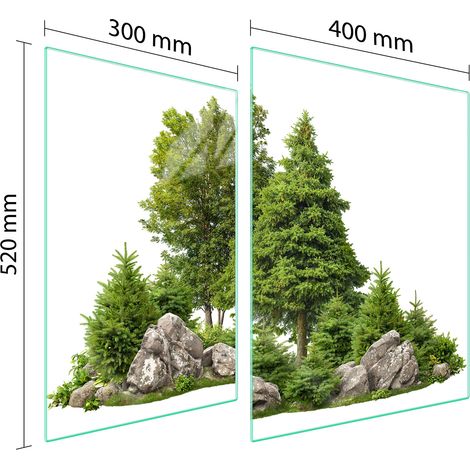 PLACA PROTECTORA DE VIDRIO PARA ESTUFA 70x52 ÁRBOL (1/5)