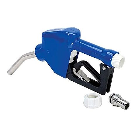 Buse automatique 3/4 NPT en acier inoxydable avec pompe pivotante, à carburant automatique, buse manuelle/automatique, enrouleur de protection contre le gel, bleu (1/5)