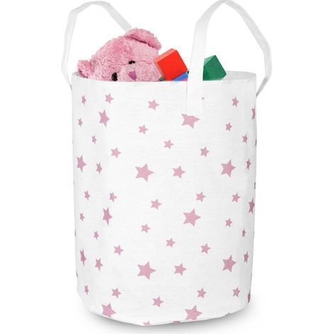 Panier à jouets Nukido - blanc à étoiles 0,2 (1/5)