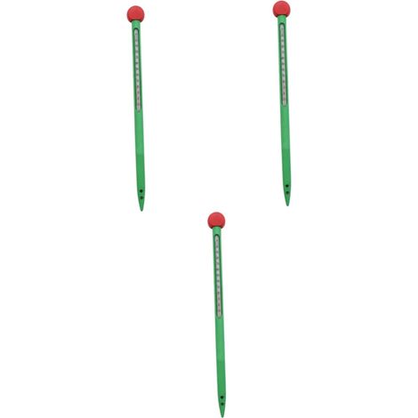 3pièces Thermomètre De Sol Avec Tige Verre Portable Et Précis Plage De Température Pour Jardinage Et Compost (1/5)