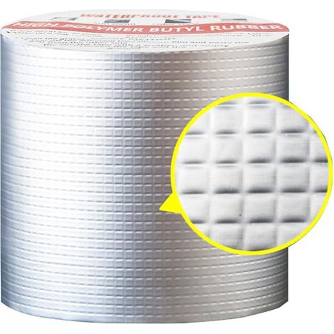 Ruban adhésif butyl étanche, fuites toiture, fissures surfaces, ruban super imperméable (1mm x 10cm x 5m) (1/5)