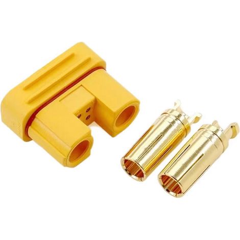 Cinq connecteurs femelles AS150U-F, fiche banane 2,0 mm, calibre de fil 18AWG, avec broches de signal, anti-inflammation, étanche pour batteries au lithium. (1/5)