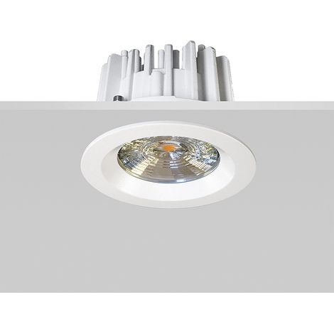 Downlight Encastrable ICON LED 9W 38° IP65 3000K CRI80 IK05 Blanc - Groupe Rossini - Éclairage Extérieur Professionnel