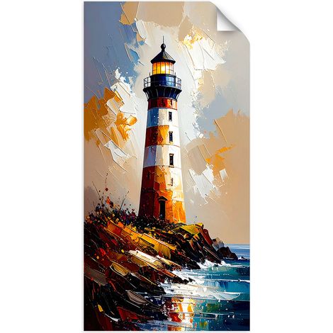 Selbstklebendes Poster – Wandsticker Leuchtturm Natur 50x100 cm (1/3)