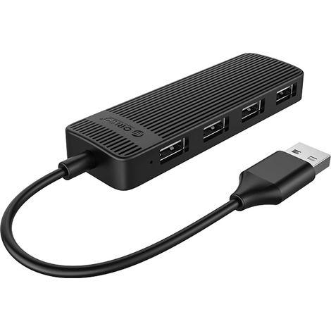 Hub FL02, docking station con splitter da USB-A a 4 porte USB-A - nero (1/2)