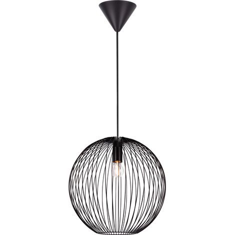 Suspension BERONI 35 Métal Noir, H.33 - IP20 - E27 /Nordlux Intérieur (1/5)