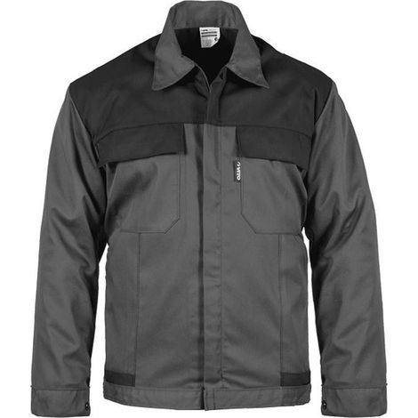 Blouson de travail Gris et Noir Taille XL Veste Polyester / Coton 4 poches VITO (1/3)