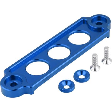 Kit Fixation Batterie Racing Aluminium Anodisé pour HONDA CIVIC / CRX 1988-2000 (Bleu) (1/5)