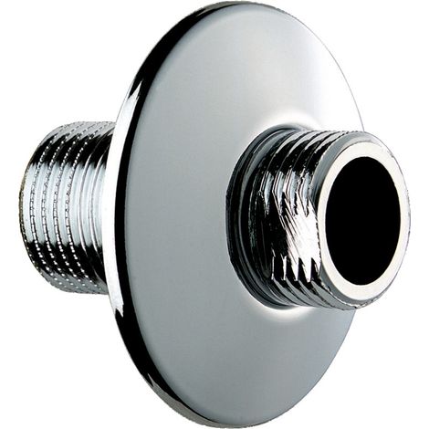 Gerade Verbinder mit Rosette – verchromtes Messing – MM – 20x15 – L43