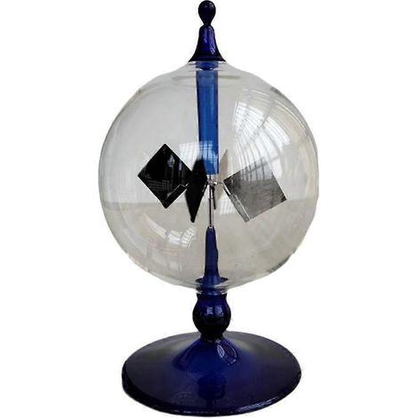 Moulin à vent en verre rotatif à 4 pales alimenté à l'énergie solaire A-- (1/5)