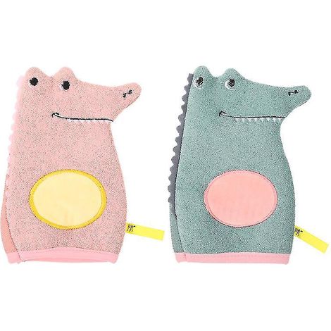 2 gants de bain à motifs de dessins animés (1/3)