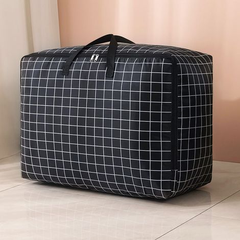 Sac fourre-tout 35L, sac de rangement adapté au stockage des vêtements, sac de déménagement, sac de rangement pour couette, avec fermeture éclair (1/5)