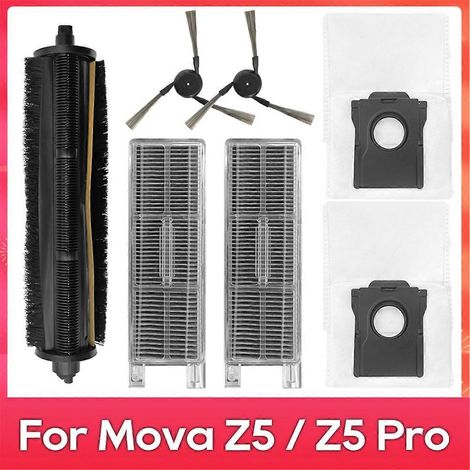 Kompatibel mit den Modellen Mova Z5 / Z5 Pro: Tricut-Bürste, Seitenbürste, HEPA-Filter und Staubbeutel (1/5)