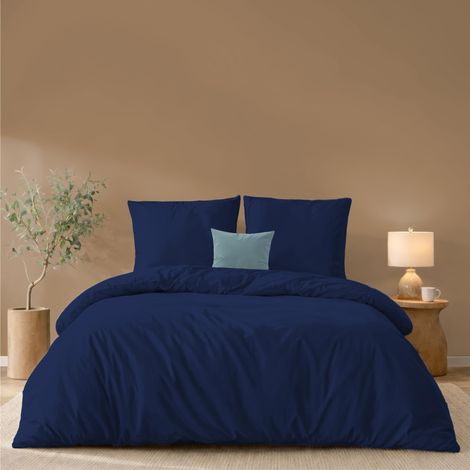 Housse de Couette 200x200 + 2 Taies Oreiller 65x65cm (1/5)