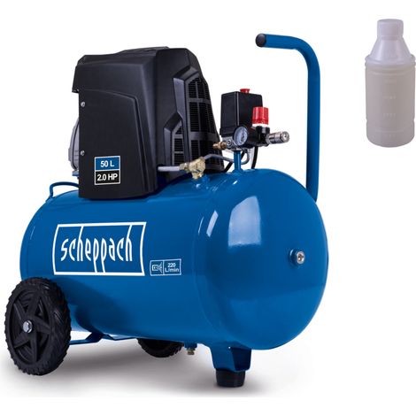 [JAMAIS UTILISÉ] Scheppach Compresseur d'air HC65 - 1500W - cuve 50L - capacité d'aspiration d'air 220 L/min - 10 bar
