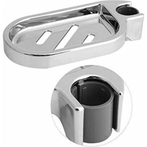 Soap Dish, Adjustable Shower Soap Holder for Shower Soap, Silver (Opening: 25mm) (1/4)