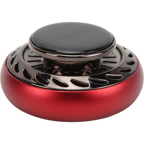 Déodorant voiture solaire rotatif diffuseur d'arômes parfum voiture décoration intérieure rouge (1/5)