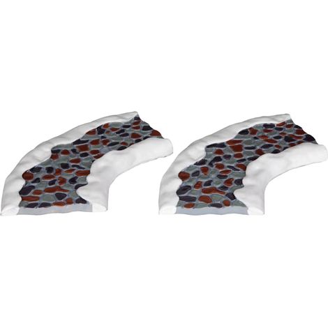 Camino de piedra curvo 2pcs Lemax