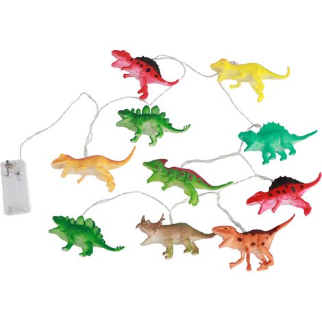 Guirlande Lumineuse Dinosaure 10 LED 2 Mètres - Décoration Chambre Enfant, Lumière Amusante pour Fête et Nuit (1/5)