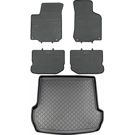 Set di tappetini in gomma per auto e tappetino per bagagliaio per Volkswagen Golf IV 1J Kombi dal 1998 al maggio 2007. (1/5)