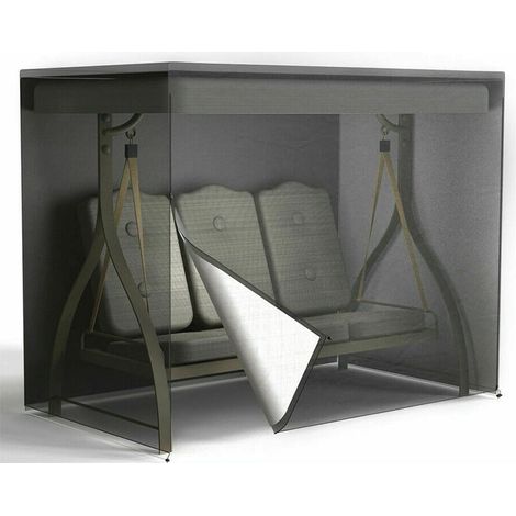 Gartenliege Abdeckung winddicht mit Reißverschluss, Outdoor Möbel Schutzhaube 140x66x91cm
