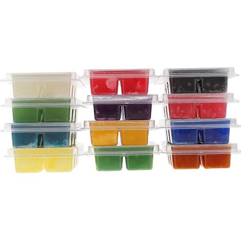 Lot de 12 blocs de bougies parfumées pour la maison, bougies décoratives aromatiques et créatives (1/5)
