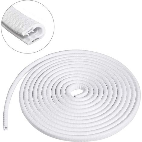 Protection Bord Portière de Voiture 4M Protecteur pour Pare-Choc Voiture Edge de la Porte en Caoutchouc et Metal en Forme U Bande de Garde Voitures Bateau Blanc (1/5)