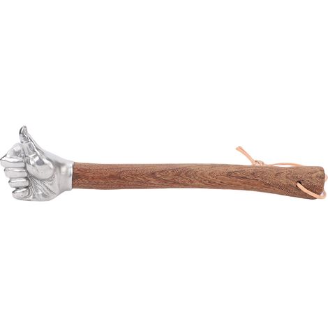 Marteau à main manche en bois tête en acier inoxydable multifonctionnel pour la Construction jardinage usage domestique pouce (1/5)