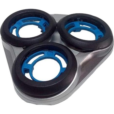 Trade-Shop Scherkopfrahmen Silber inkl. Halter Ersatz für Philips S5400 S5420 S5510 S5520 S5550 S5560 S5570 S5572 Rasierer / Scherkopf Ersatzteil (1/3)