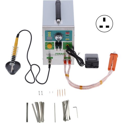 Poste à souder par points 3.2kW batterie lithium induction automatique LED pistolet SUNKKO 709AD+ fiche UK 220V (1/5)