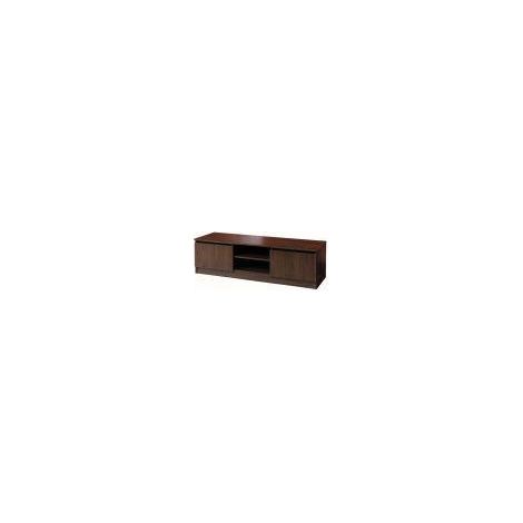 Modern TV Cabinet Media Unit with Storage in Walnut Brown (1/5)