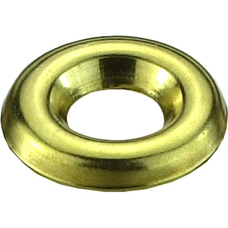 Orli sottovite ottone Ø 13 x 5 mm. - 40 pz.