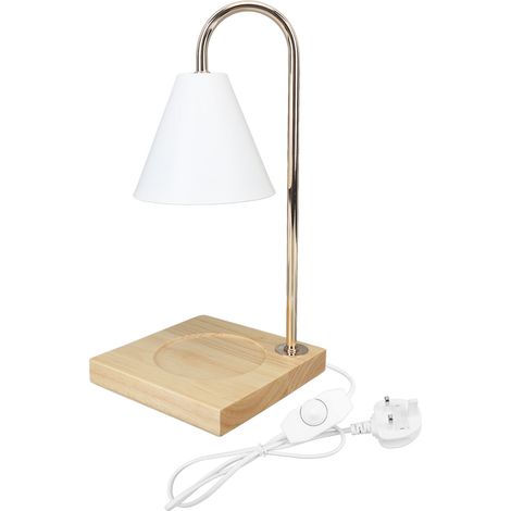 Ortviai Lampe chauffe-cire électrique réglable avec douille GU10 – Chauffe-bougie sans flamme pour diffuseur d’huiles essentielles