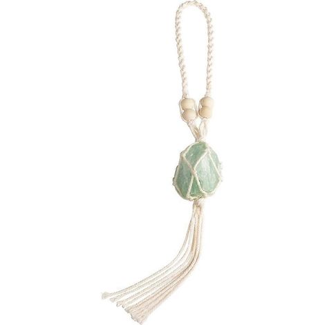 Hängender Schmuck aus natürlichem grünem Fluorit, Rohkristall, Autoschmuck, hängender Meditationsschmuck