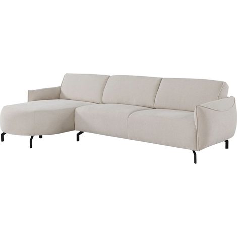 Divano angolo a sinistra in Tessuto Beige - FERIONA (1/5)