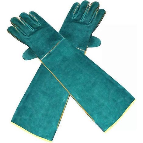 Gants anti-morsures pour reptiles - Gants de protection pour animaux de compagnie de 62 cm par (1/2)