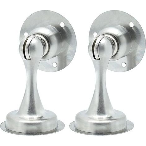 Magnetische Türstopper, kein Bohren erforderlich – 2er-Set aus Edelstahl, diskrete und robuste Bodenmontage