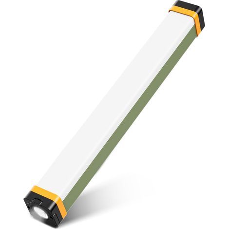 Magnetic tent light bar, rechargeable magnetic lamp, 4 modes, 400 lumens, USB rechargeable camping light with 1200 mAh power bank, emergency light with hook
